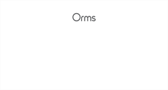 Desktop Screenshot of orms.co.uk